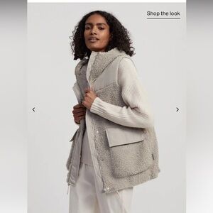 Varley Gray Sherpa Vest